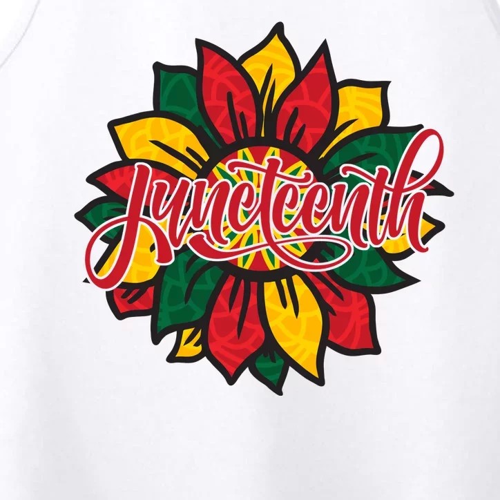 Juneteenth Sunflower Festive Performance Tank