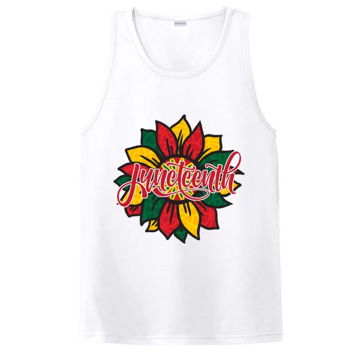 Juneteenth Sunflower Festive Performance Tank