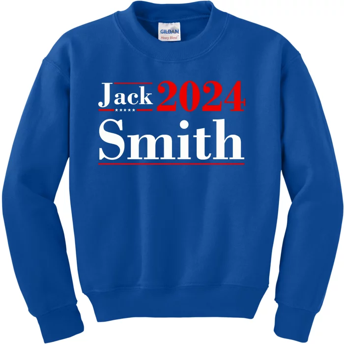 Jack Smith For President Jack Smith 2024 Karma Retro Us Flag Kids Sweatshirt