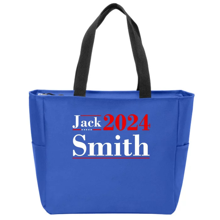 Jack Smith For President Jack Smith 2024 Karma Retro Us Flag Zip Tote Bag