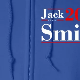 Jack Smith For President Jack Smith 2024 Karma Retro Us Flag Full Zip Hoodie