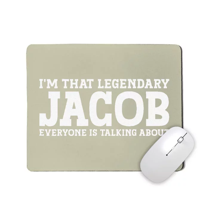 Jacob Surname Funny Team Family Last Name Jacob Mousepad