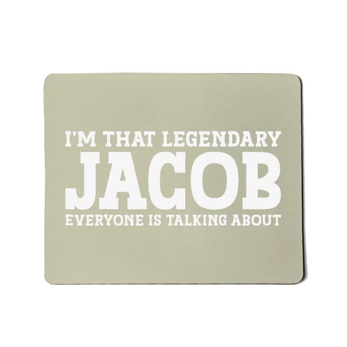 Jacob Surname Funny Team Family Last Name Jacob Mousepad