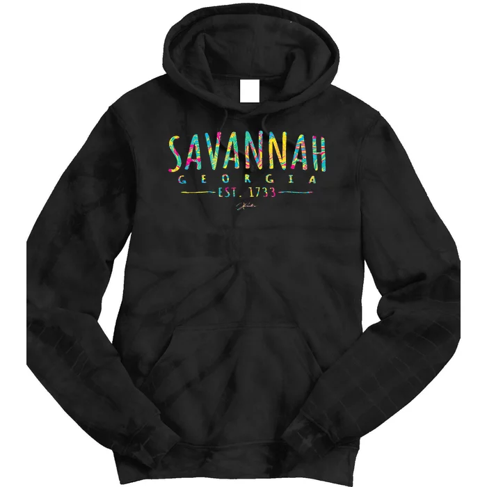 JCombs Savannah GA Tie Dye Hoodie