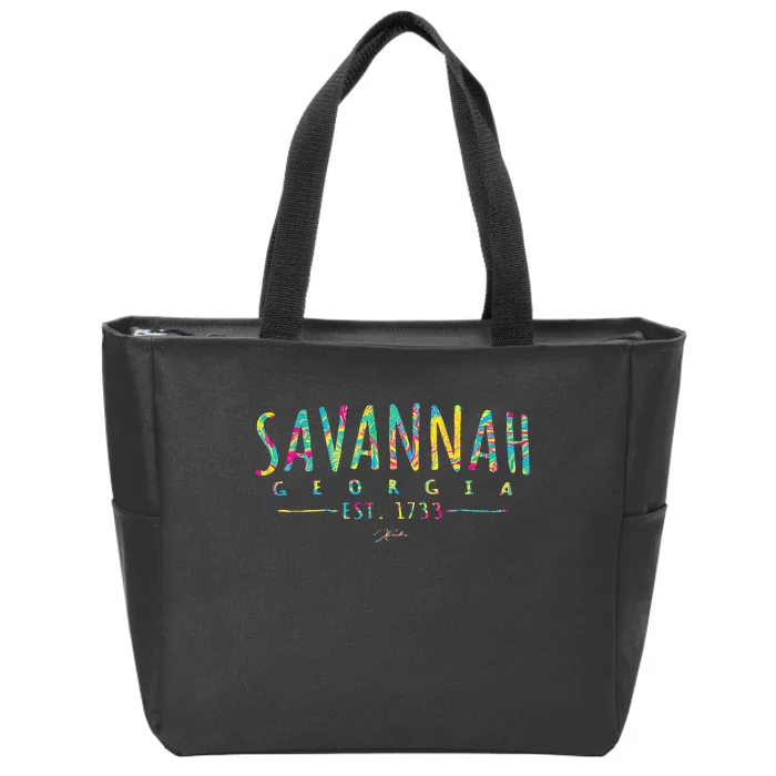 JCombs Savannah GA Zip Tote Bag