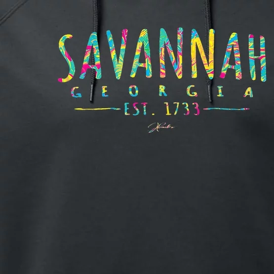 JCombs Savannah GA Performance Fleece Hoodie