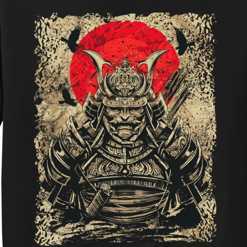 Japanese Samurai Girl And Samurai Gift Japanese Warrior Samurai Tall Sweatshirt