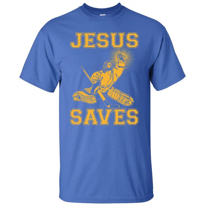 Jesus Saves Hockey Tall T-Shirt