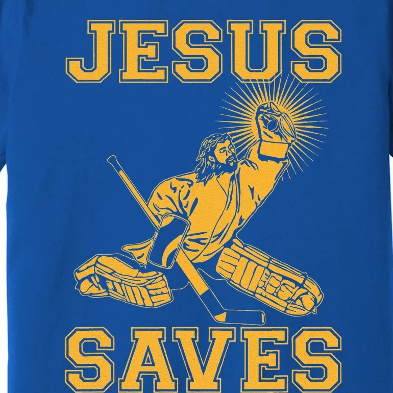 Jesus Saves Hockey Premium T-Shirt