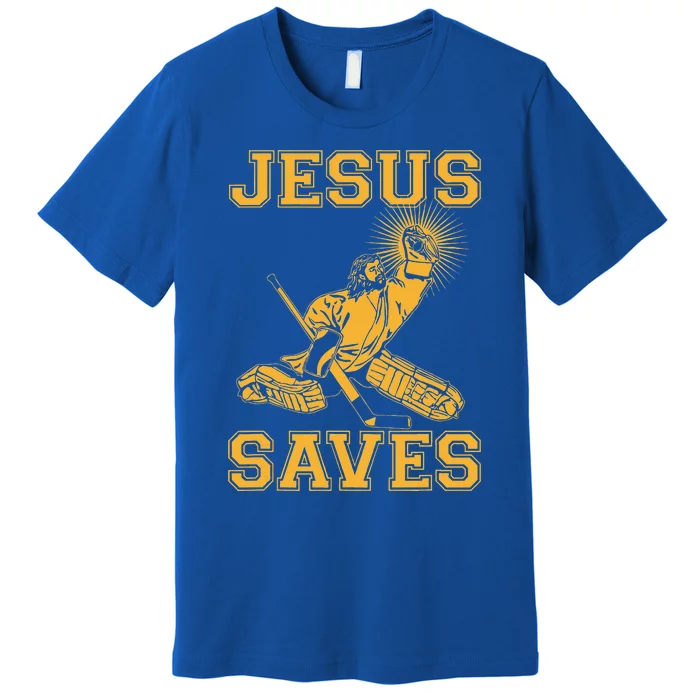 Jesus Saves Hockey Premium T-Shirt