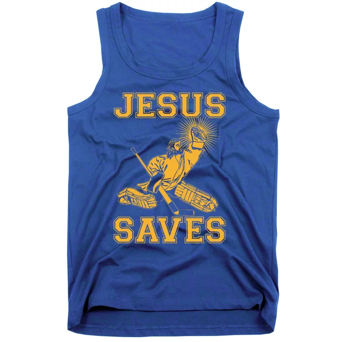 Jesus Saves Hockey Tank Top