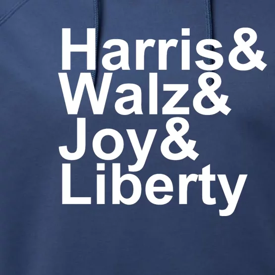 Jason Sudeikis Harris Walz Joy Liberty Performance Fleece Hoodie