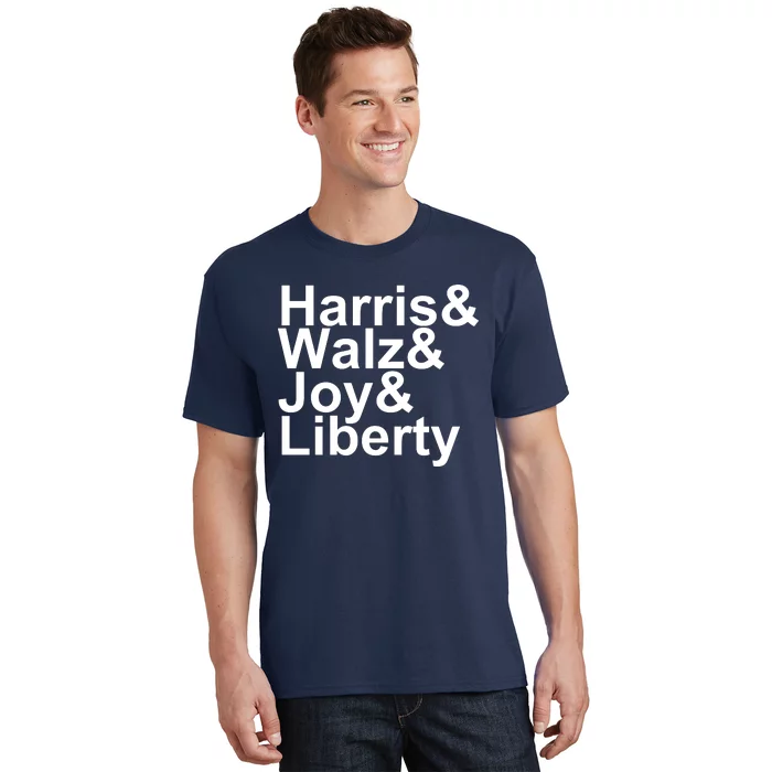 Jason Sudeikis Harris Walz Joy Liberty T-Shirt