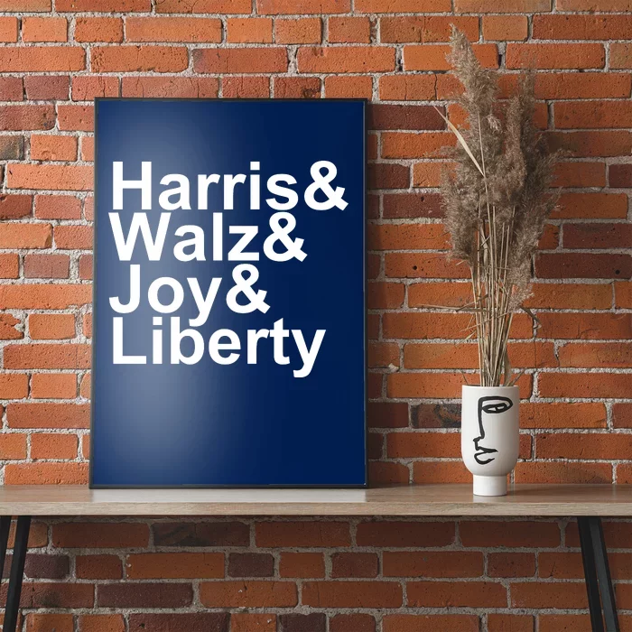 Jason Sudeikis Harris Walz Joy Liberty Poster