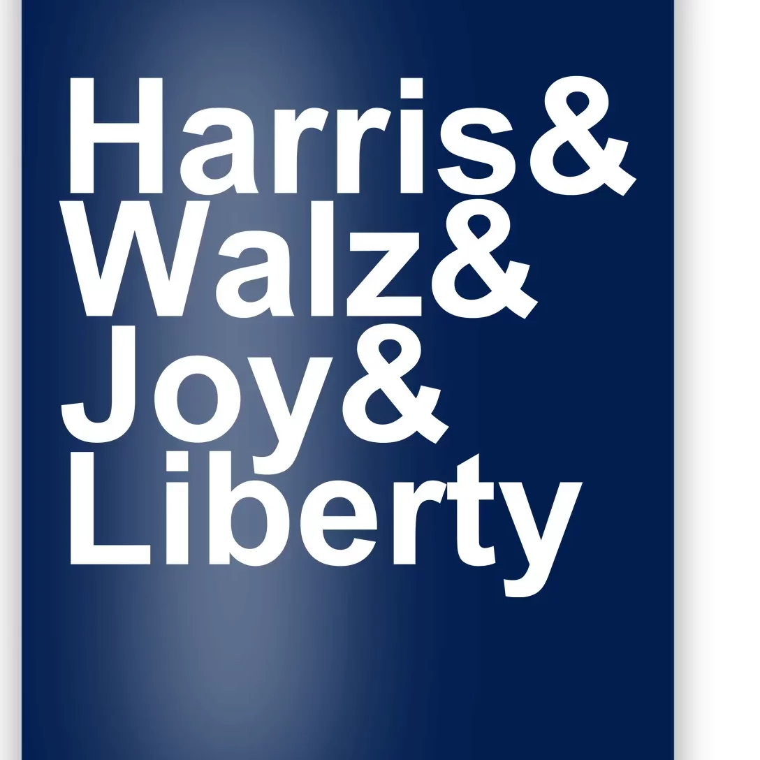 Jason Sudeikis Harris Walz Joy Liberty Poster