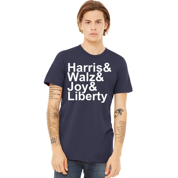 Jason Sudeikis Harris Walz Joy Liberty Premium T-Shirt