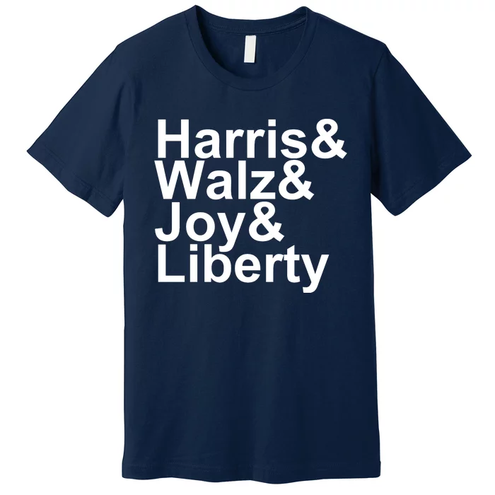 Jason Sudeikis Harris Walz Joy Liberty Premium T-Shirt