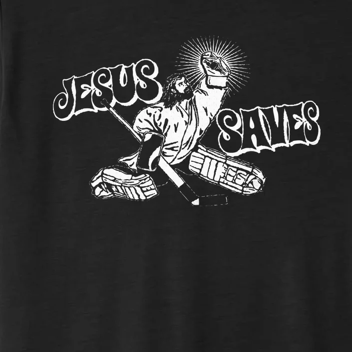 Jesus Saves Ice Hockey ChromaSoft Performance T-Shirt