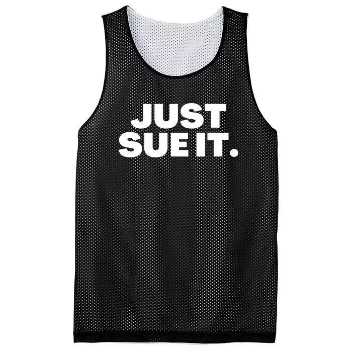 Just Sue It Funny Just Sue It Mesh Reversible Basketball Jersey Tank