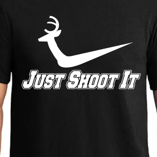 Just Shoot It Funny Deer Hunting Xmas Deer Hunting Great Gift Pajama Set