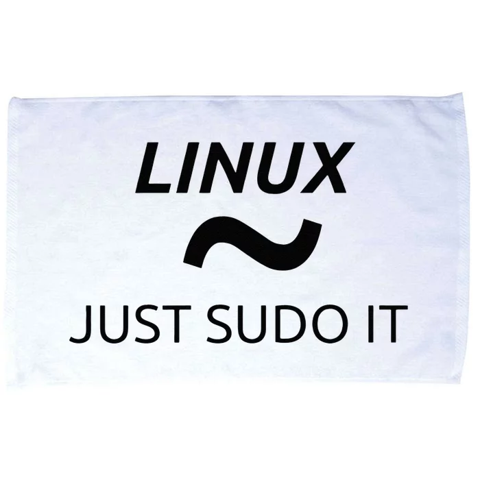 Just Sudo It Linux By MCMA Linux OS Microfiber Hand Towel