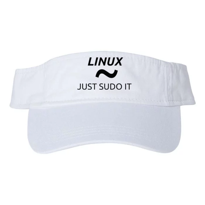 Just Sudo It Linux By MCMA Linux OS Valucap Bio-Washed Visor