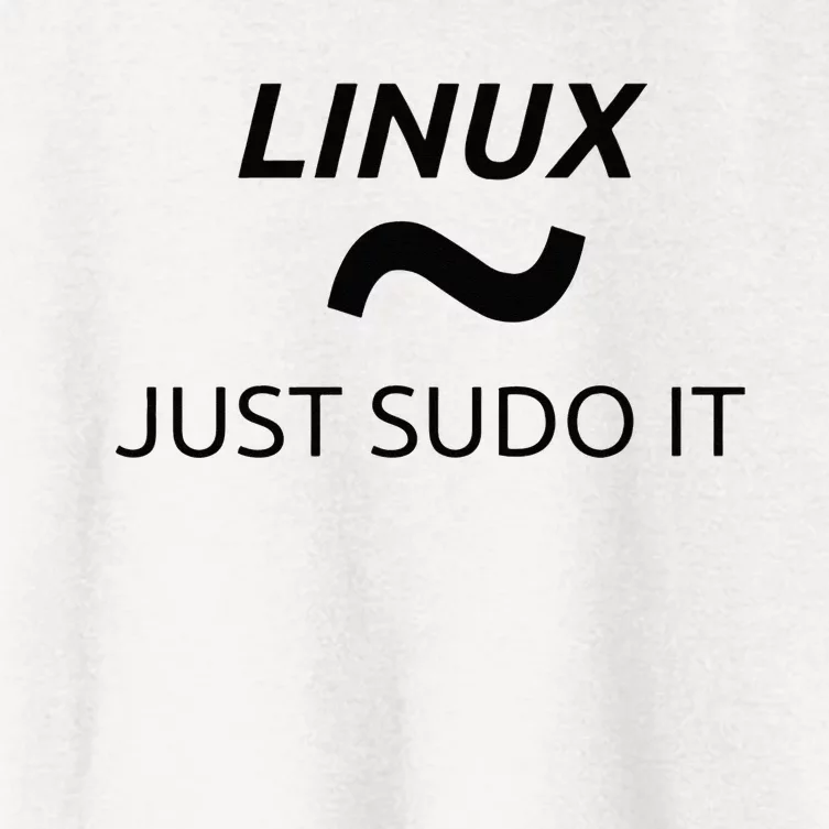 Just Sudo It Linux By MCMA Linux OS Women's Crop Top Tee