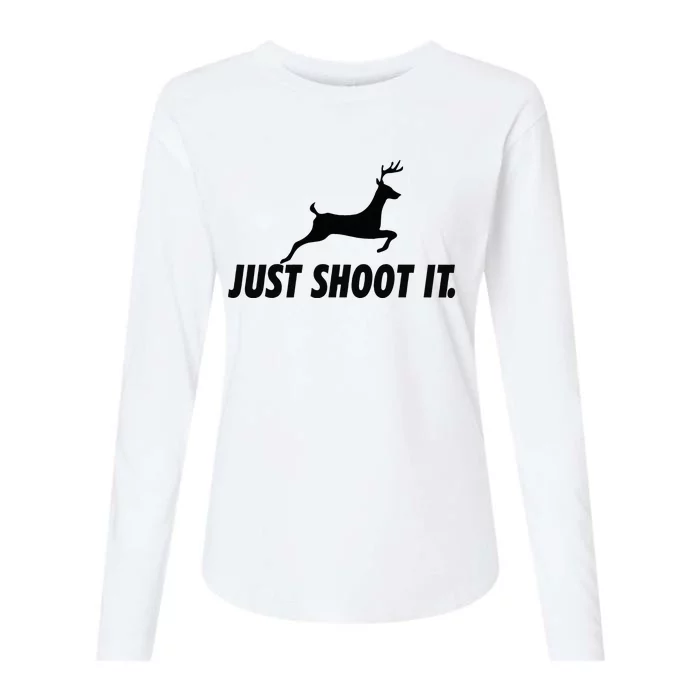 Just Shoot It Gear Venison Meat Womens Cotton Relaxed Long Sleeve T-Shirt