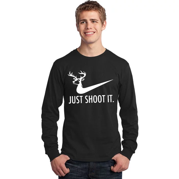 Just Shoot It Deer Hunting Tall Long Sleeve T-Shirt