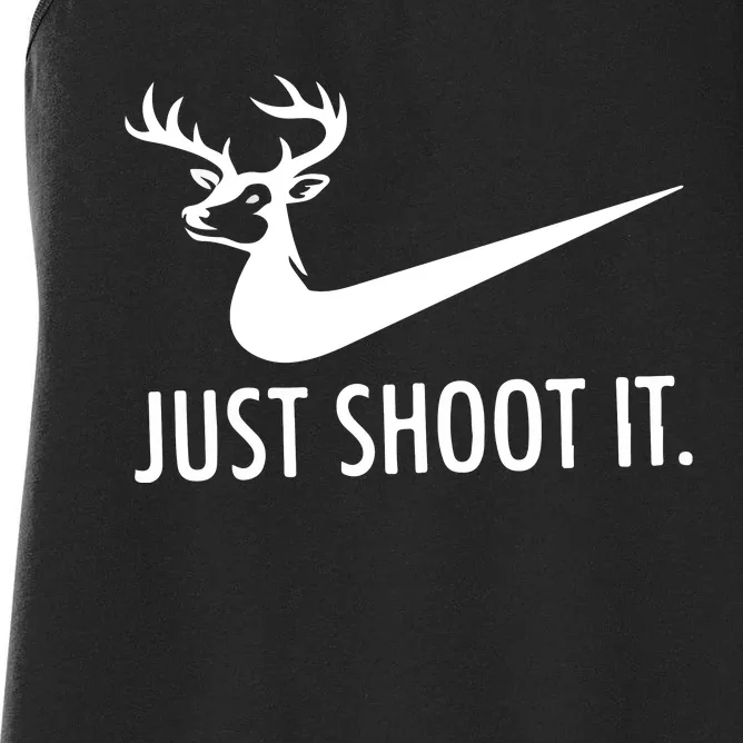 Just Shoot It Deer Hunting Women's Racerback Tank