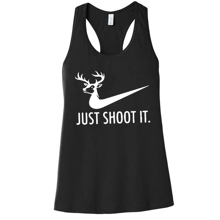 Just Shoot It Deer Hunting Women's Racerback Tank