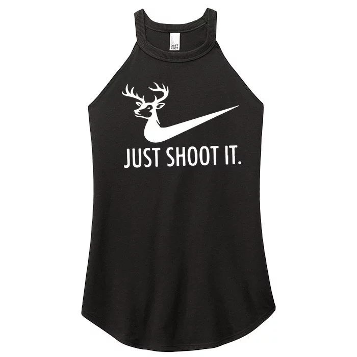 Just Shoot It Deer Hunting Women’s Perfect Tri Rocker Tank