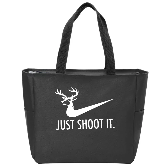 Just Shoot It Deer Hunting Zip Tote Bag