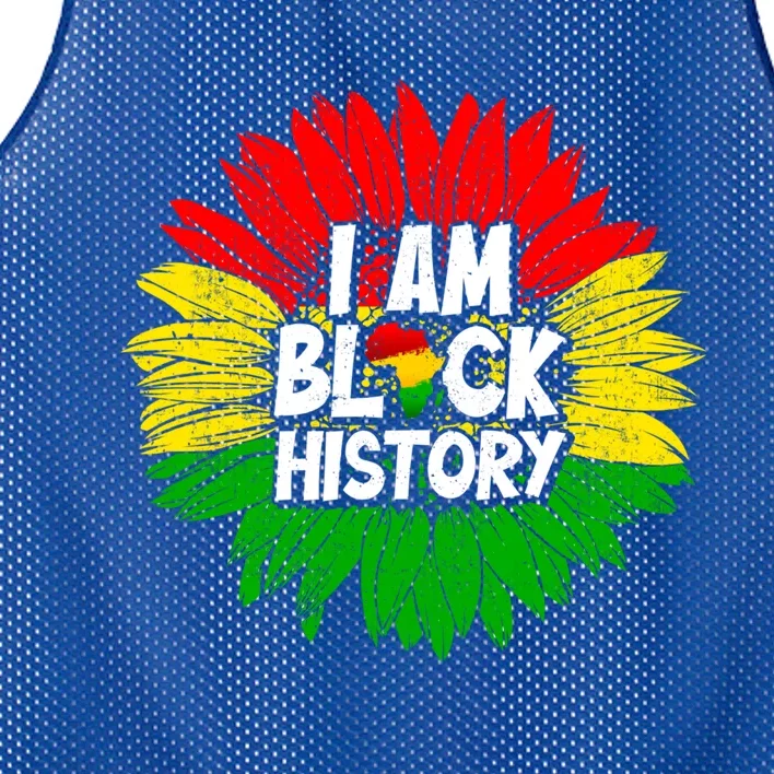 Juneteenth Sunflower I Am Black History African Black Pride Great Gift Mesh Reversible Basketball Jersey Tank