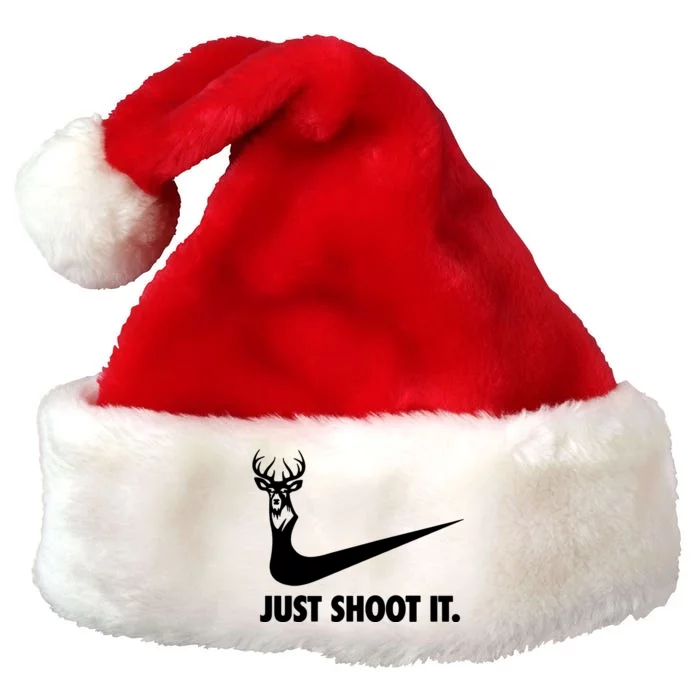 Just Shoot It. Hunting Season Premium Christmas Santa Hat