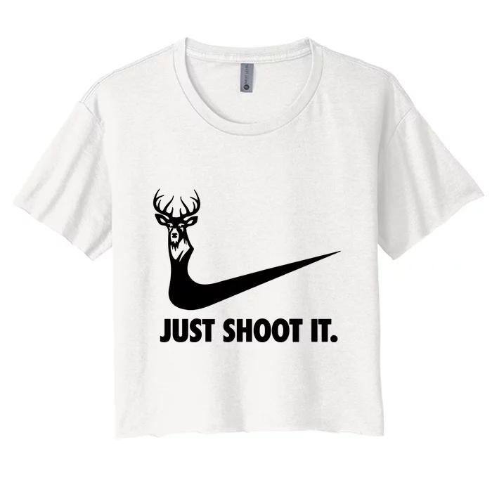 Just Shoot It. Hunting Season Women's Crop Top Tee