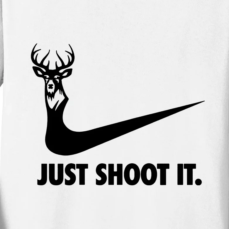 Just Shoot It. Hunting Season Kids Long Sleeve Shirt