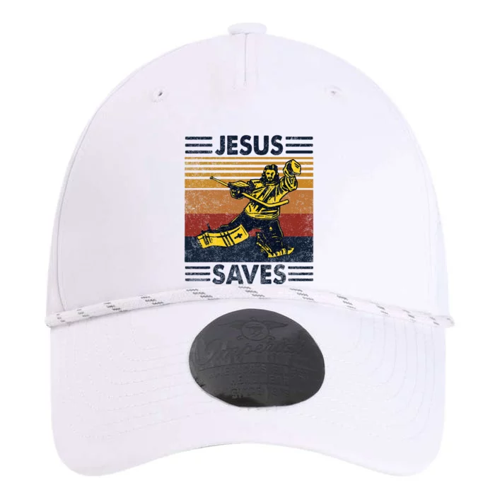 Jesus Saves Ice Hockey Goalie Sport Religious Christian Gift Performance The Dyno Cap