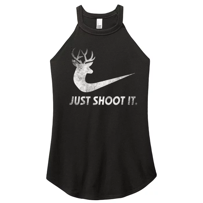 Just Shoot It Funny Deer Hunting Women’s Perfect Tri Rocker Tank