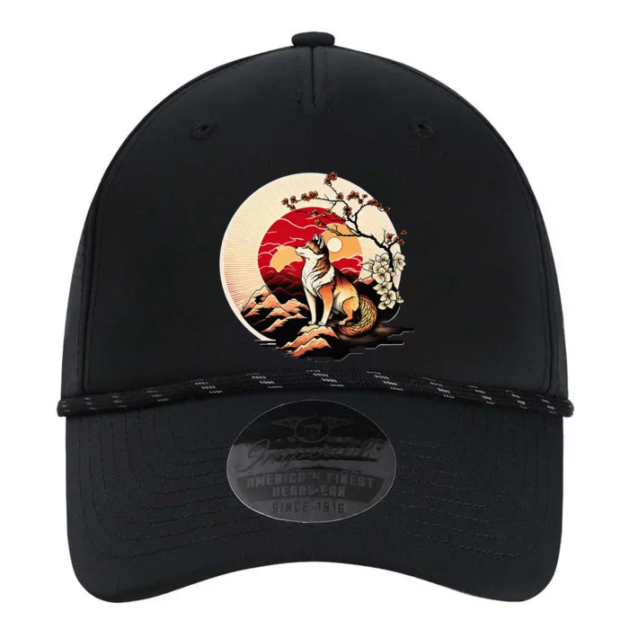 Japanese Shiba Inu Dog Sunset - Ukiyo-e Style Performance The Dyno Cap