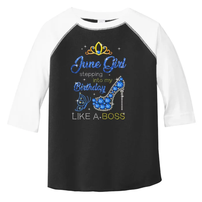 June Stepping Into My Birthday Gift for Gemini Wo Toddler Fine Jersey T-Shirt