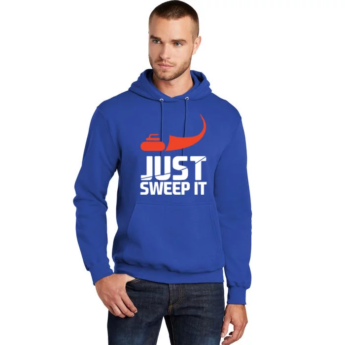 Just Sweep It! Funny Curling Sports Gift Tall Hoodie