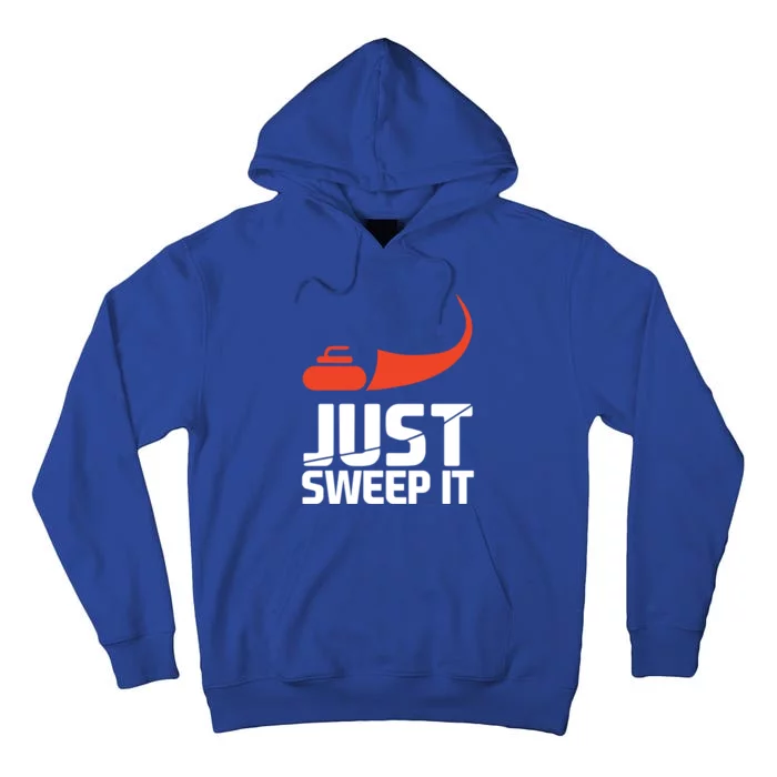 Just Sweep It! Funny Curling Sports Gift Tall Hoodie