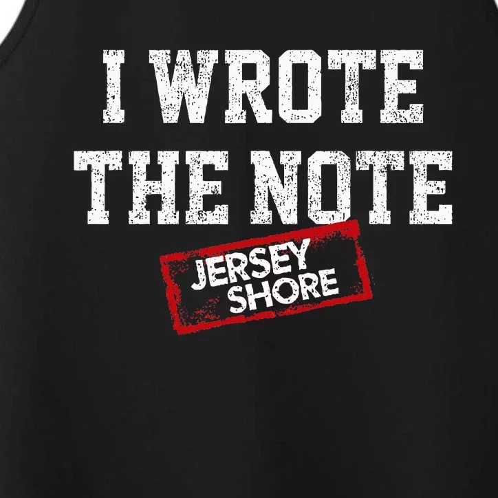 J.E.R.S.E.Y Shore I Wrote The Note Performance Tank