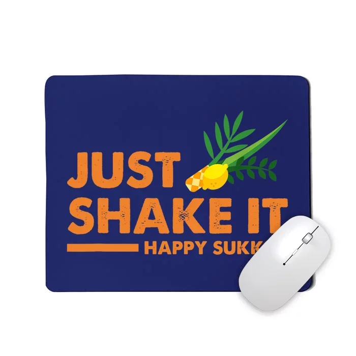 Just Shake It Happy Sukkot Festival Jewish Holiday Hebrew Mousepad