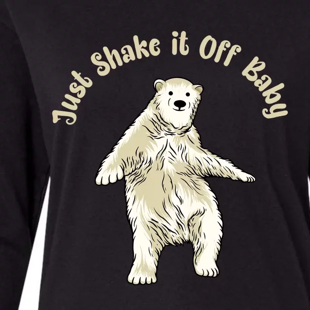 Just Shake It Off Baby Womens Cotton Relaxed Long Sleeve T-Shirt