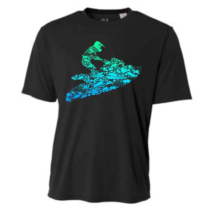 Jet Ski Jetski Cooling Performance Crew T-Shirt