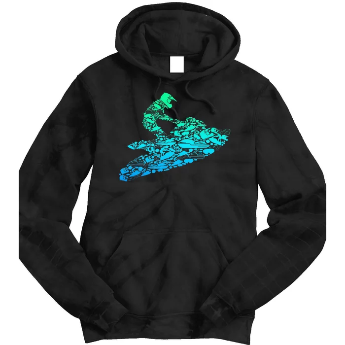 Jet Ski Jetski Tie Dye Hoodie