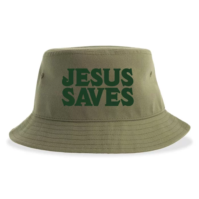 Mall Of America Jesus Saves Jesus Is The Only Way CHRISTIANITY Christain Front & Back Sustainable Bucket Hat