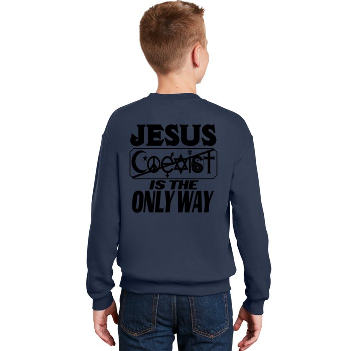 Mall Of America Jesus Saves Jesus Is The Only Way CHRISTIANITY Christain Front & Back Kids Sweatshirt